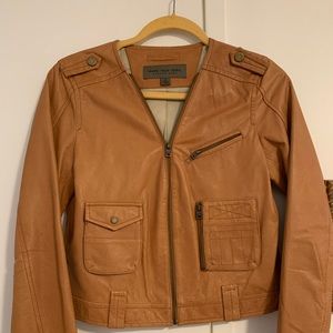 Andrew Marc cropped leather jacket